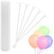 MUNGHOK 150 Stück 32cm Luftballon Stäbe, Luftballon Ständer, Ballonstäbe Luftballon Halter, Luftballons Plastikstäbe Weiß Wiederverwendbar Ballonhalter Set für Geburtstag, Hochzeits, Ballon Zubehör