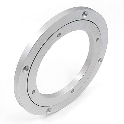 Rodamiento giratorio de aleación de aluminio, Skivspelare i aluminiumlegering med kullager och halkfri kudde, silverfärgad, flera storlekar(20Cm)