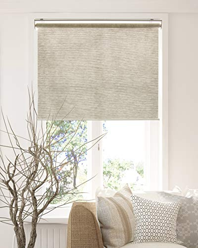 CHICOLOGY Roller Shades , Cordless Blinds , Window Shades for Home , Roller Window Shades , Window Treatments , Door Blinds , Light Filtering Shades , Felton Sand (Natural Woven) , 23W X 72H