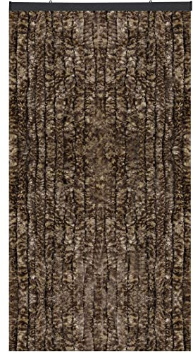 Arsvita Rideau en molleton 160 x 200 cm Beige mélangé – Marron, protection parfaite contre les insectes et les regards indiscrets pour votre porte de balcon et de terrasse, plusieurs couleurs