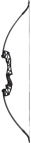 ACCMOS Arco Ricurvo, Arco a Tiro Diritto 30/40 libbre per Adulti Giovani Tiro con L'arco Metal Riser 44 cm Caccia Pratica Archi (Recurve Black 40lb)