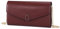BAIGIO Kleine Umhängetasche Damen Crossbody Bag PU-Leder Handytasche zum Umhängen Schultertasche Elegant Clutch Handtasche Kette-Tasche Damentaschen Abendtasche mit Kartenfach, Weinrot