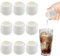 OMJMYY 10 Pcs White Small Porcelain Milk Jug Mini Creamer Jugs 50ml Without Handle Sauce Gravy Pitcher for Coffee Milk Creamer and Sauces, WUBNP01