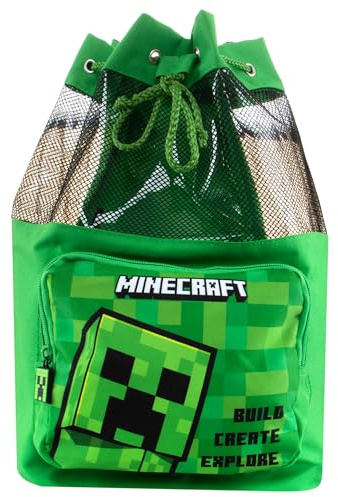 Minecraft Schwimmtasche | Kinderrucksäcke | Schwimmtasche Für Kinder | Grün