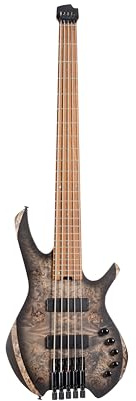 Cort 5 Saiten Headless Space Bass Star Dust Schwarz