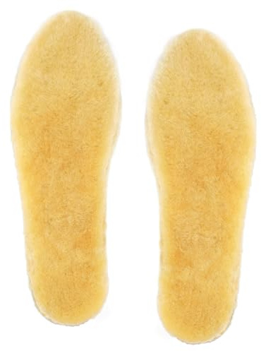 riemot lammull, innersulor, män, kvinnor, lammskinnssulor, varmt lammskinn, inlägg, ull, vinter, skoinlägg, naturliga värmesulor, andas, ersättning, fluffiga, mjuka sulor, GUL, 42