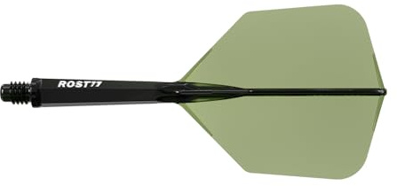 CUESOUL ROST 77 Integrierter Dartschaft und Flight, Big Wing Shape, 3er-Set (klare Farbserie)