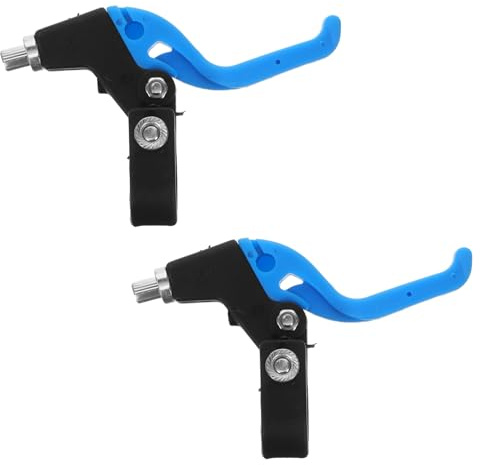 DOITOOL 2Pcs Kids Bicycle Brake Lever Universal Brake Handle Bike Spare Parts Plastic Children Bike Cycling Brakes Levers Grip Bicycle Accessories (Blue)