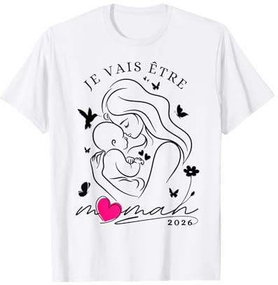Femme Enceinte Future Maman 2026 Annonce Grossesse Original T-Shirt