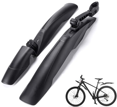 Jingfarsky Guardabarros para bicicleta de montaña, guardabarros delantero y trasero, accesorios MTB, accesorios de bicicleta, accesorios de bicicleta, piezas de guardabarros bi, juego de guardabarros