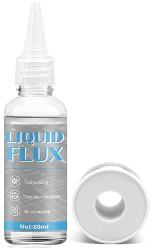 ALLONY Flussante per Saldatura a Stagno, Flux Saldatura, Flusso Liquido, No-Clean Flux Liquido, Saldatura Rapida, Adatto per Acciaio Inossidabile, Elettrodomestici, 80ML