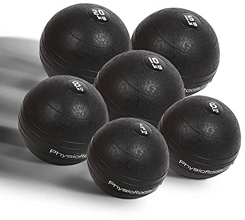 PhysioRoom 20kg Medicine Ball Weight | Slam Ball Home Gym Fitness Workout Equipment | Strength Training, Ab Exercises, Throwing, Building & Toning Muscle 4kg - 20kg
