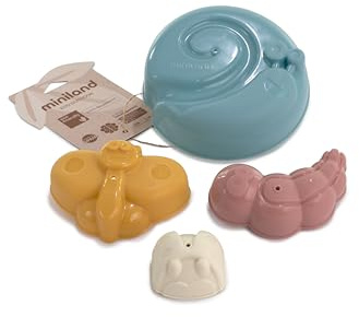 Miniland ECO Sand Molds - Toy for Children with Set of 4 Pieces of Shapes from The sea.