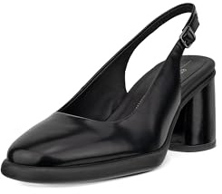 ECCO Women's Sculpted 55 Luxe Slingback Pump, Black, 10-10.5
