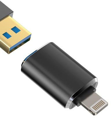 Adattatore Lightning A USB Per IPhone 14 13 OTG 3.0 Cavo Jack Per Apple USB-A Reader Card Foto Trasferire Chiavetta Per iPad Adapter Camera Lettore Schede Tastiera Macchina Fotografica Esterna ip-OTG