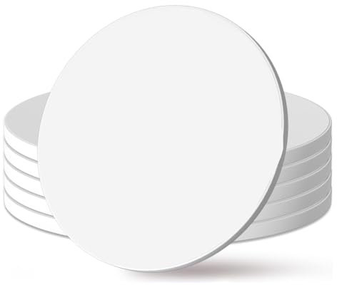 Povxlum Sottotorta, Sottotorta A per Torta da 10 Pollici Tondo da 10 Pollici - Base per Torta Multistrato Resistente alla Piegatura per Display Durevole e Facile da Usare 5 Pezzi