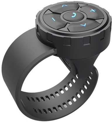 Namvo Telefon Bluetooth Fjärrkontroll för Motorcykel Bil Cykel Hjälm Headset Fjärrkontroll Support Ring Start Röstassistent Musik Uppspelning Volymkontroll Video Switch Photo Shutter