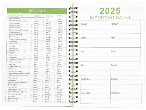 Monatsplaner 2025-2027 | 3-Jahres-Kalender-Organizer mit Tages-Notizbuch | Planer für Terminplanung, Aktivitäten, Veranstaltungen und Zielverfolgung mit funktionalem Layout und reichlich Platz zum