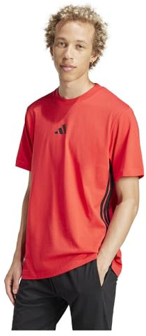 adidas M 3S SJ T T-Shirt for Men's PURRUB/Black 3XL, PURRUB/Black, 3XL
