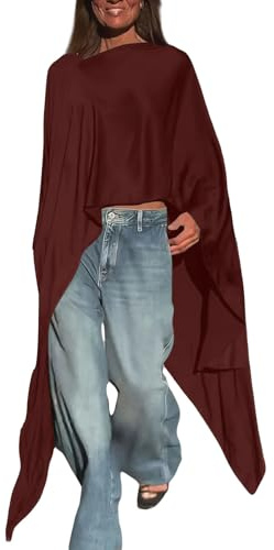 IQYU Blusa larga para mujer, color negro satinado, camiseta larga para mujer, manga larga, informal, talla grande, blusas elegantes, blusas de satén, vintage, blusas largas, blusas de seda, camisas de