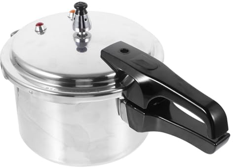 VANZACK Autocuiseur Pression Alliage Aluminium Poli Haute Efficacité Compatible Gaz et Induction Pot de Cuisson pour Cuisine Familiale Rapide et Économe Énergie
