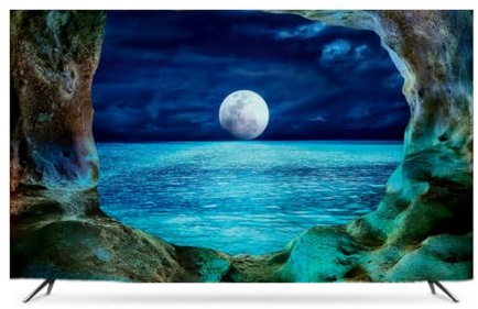GPDNBIEU, Light Luxury Seaside Scenery Printed TV Cover,Soft Screen Protector 43inch 55inch 60inch Large Size Desktop Wall Hanging Curved Cloth(A,80in)
