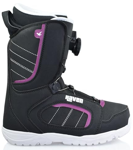 Botas Diva ATOP RAVEN Snowboard Diva ATOP 39,5 Niño Negro/Púrpura Unisex