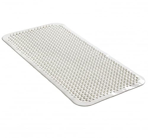 ALFOMBRA BAÑO PVC 72X35CM BLANCA ANTIDES. MODIC