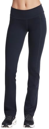 Skechers Women's Go Walk OG Mid Rise Pants, Black, Large Petite