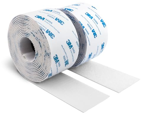 3M kardborreband självhäftande 50 mm x 6 m extra stark vit