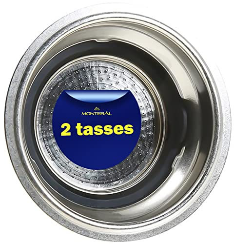 Filtri Caffe 2 Tazza - con Codice Originale 5513281001 - per DeLonghi - Adatto a Tutti i Modelli - Filtro Caffe Adatto a Portafiltro - Garanzia di 10 Anni - MONTERAL