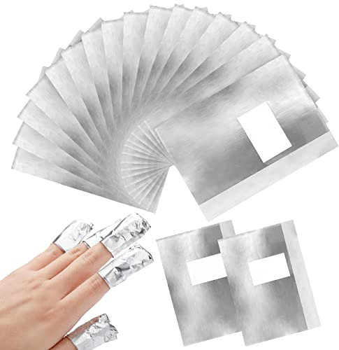 G2PLUS Gel Nail Remover Foils - 200PCS Nail Foil Removal Wraps - Nail Foils Wraps with Pad for Gel Nails Remover
