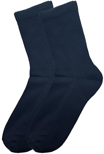 AMAL SOCKS Calze Sportive Uomo Donna, Plantare in Spugna Cotone Traspiranti, Calzini Caviglia Adatti per Corsa Tennis Ciclismo|Pack da 6 Paia| (IT, Numero, 36, 45, Regular, Regular, Blu)