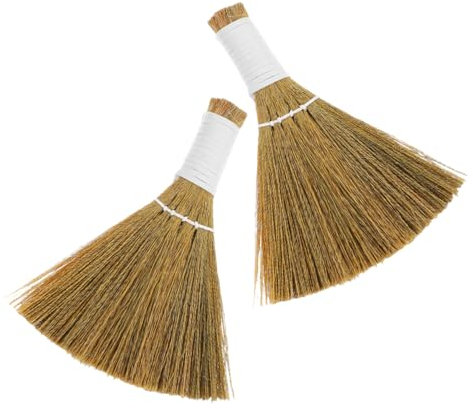 VINTORKY 2pcs Mini Desk Broom Small Hand Broom for Countertop Dusting Soft Material Portable Sweep for Kitchen Office