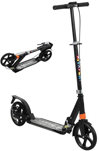 AIYAPLAY Roller Kinder 6-12 Jahre Scooter mit Bremse, Klappbarer Höhenverstellbarer Kinderroller Cityroller Kickscooter für Kinder Jugendliche bis zu 100 kg