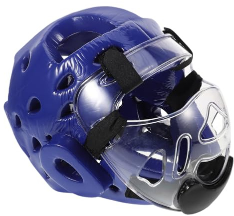 Parliky Casque avec Protection Complète du Visage pour Garçon et Filles Taekwondo Équipement de Combat Taekwondo et Ventilation Respirante pour Compétition et Arts Martiaux