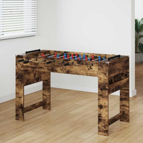 Ordellia Table de Foosball en Bois d'Ingénierie Fumé x 60,5 x avec Coins de Sécurité TPE, Poignées Antidérapantes, Idéal pour Jeu en Intérieur, Famille, Loisirs, Compétition, Bistrot