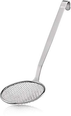 GEFU Blanchierheber BASELINE 36 cm | Grobmaschiges Edelstahlnetz & Aufhängeöse | Ideal für Gemüseblanchieren & Abtropfen – Spülmaschinengeeignet