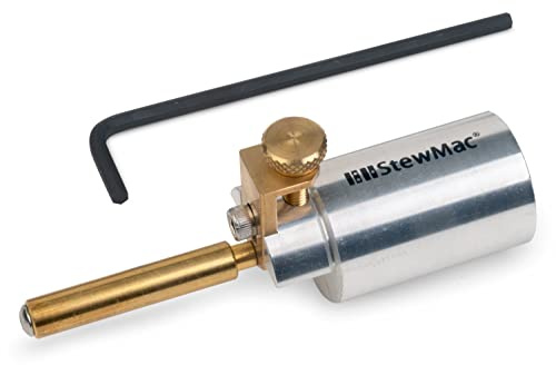 StewMac - Guida Fresatura Filettatura Chitarra, Accessorio Fresa con Vite Zigrinata Regolabile, per Punte 5/16, Ideale per Archtop e Mandolino