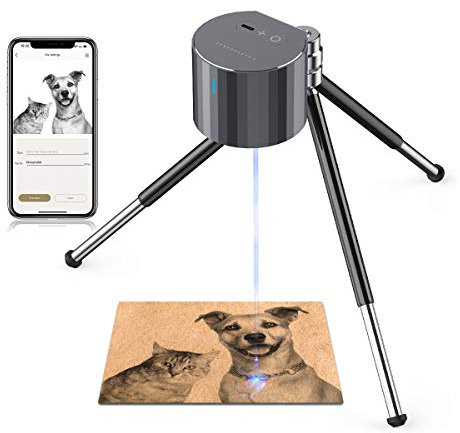 LaserPecker Pro Laser Engraver Laser Engraving Machine Cutter Etching Etcher for Wood Leather Portable Compact