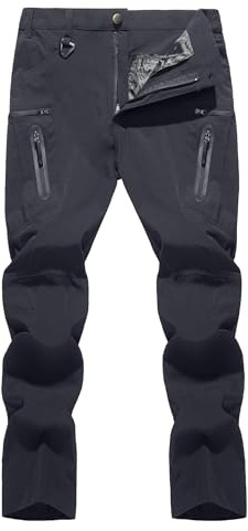 TACVASEN Walking Trousers for Men Quick Dry Hiking Pants with Zip Pockets