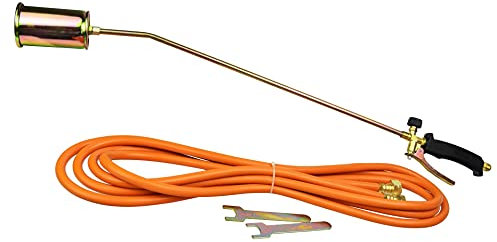 Kit bruciatore saldatore a gas per guaina leva lunga 85 cm cannello 60mm da 58kW