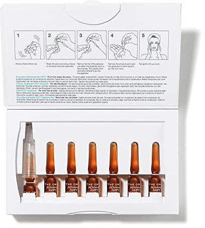 The Organic Pharmacy Advanced Firming HCC7 Ampoules, 1.5ml x 7-7 Day Hydrating + Firming Treatment, With Hyaluronic Acid, Stabilised Vitamin C, Bio-Marine Collagen, Organic 33%