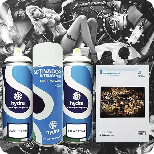 STARTER Kit Cubicatura Kit: Attivatore Spray 400 ml + colore di fondo + vernice + manuale di istruzioni+ pellicola cubicatura altro disegno. Larghezza: 100 cm. Lunghezza: 100 cm (HOT-091)