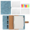 Skycase A5 Ringbuchordner, 6-Ring-Mechanik, inkl. A5 Nachfüllpapier, PVC-Haftnotizen & Tasche, blau – Praktischer Planer, Notizbuch & Reiseorganizer für Schule, Studium & Büro