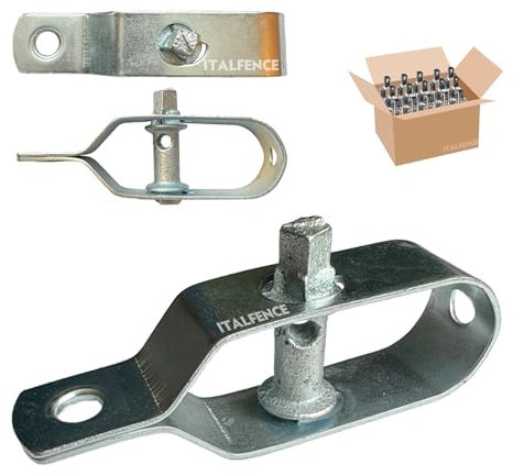 Italfence - Tensor de alambre, acero galvanizado, 10 piezas