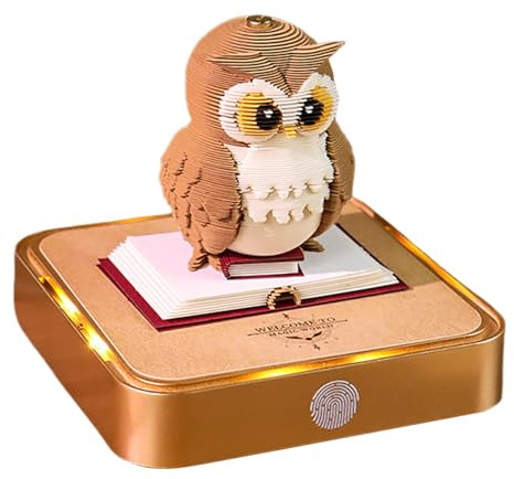 3D Memo Pad - Aesthetic Bookmark 2026 - Paper Sculpture 3D Desk Calendar,for Boys Girls Students Teachers Adults Bookshelf Bedside Library Coffee Table