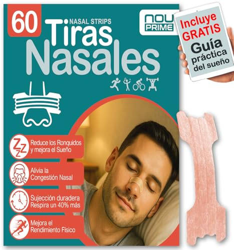 PACK PREMIUM 60 Tiras Nasales Antironquidos Para Dormir Tiras Nasales Ronquidos Soluciones Tiritas Nariz Respirar Mejor Por La Nariz Tiras Antironquidos Nasal Strips Dejar De Roncar Nose Strips
