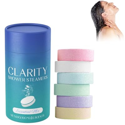 Pastiglie per Doccia Aromaterapiche, 6 Bombe per Doccia, Set Di Bombe Da Bagno, Per La Cura Personale E Il Relax Nella Spa, Shower Bar, Il Bagno per Alleviare La Fatica, Rilassarsi Dopo