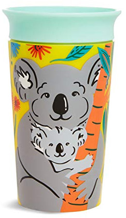 Munchkin Miracle 360° WildLove Sippy Cup| 9Oz/266 ml |Spill-Proof Weaning Cup| BPA-Free Toddler Cup with 360° Drinking Edge - Eco-Friendly Packaging | Koala